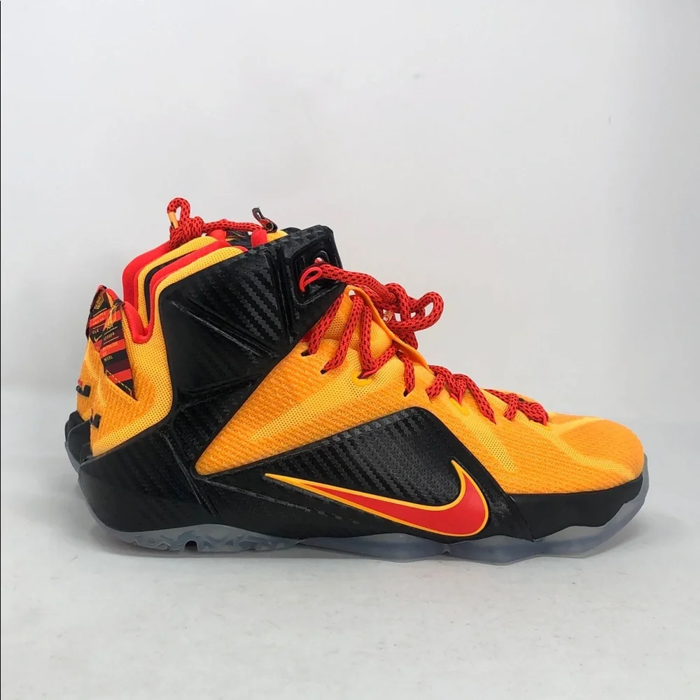 Nike Lebron XII 12 CLE Cleveland Bright Crimson 684593-830 Men’s Shoes -Size 8.5